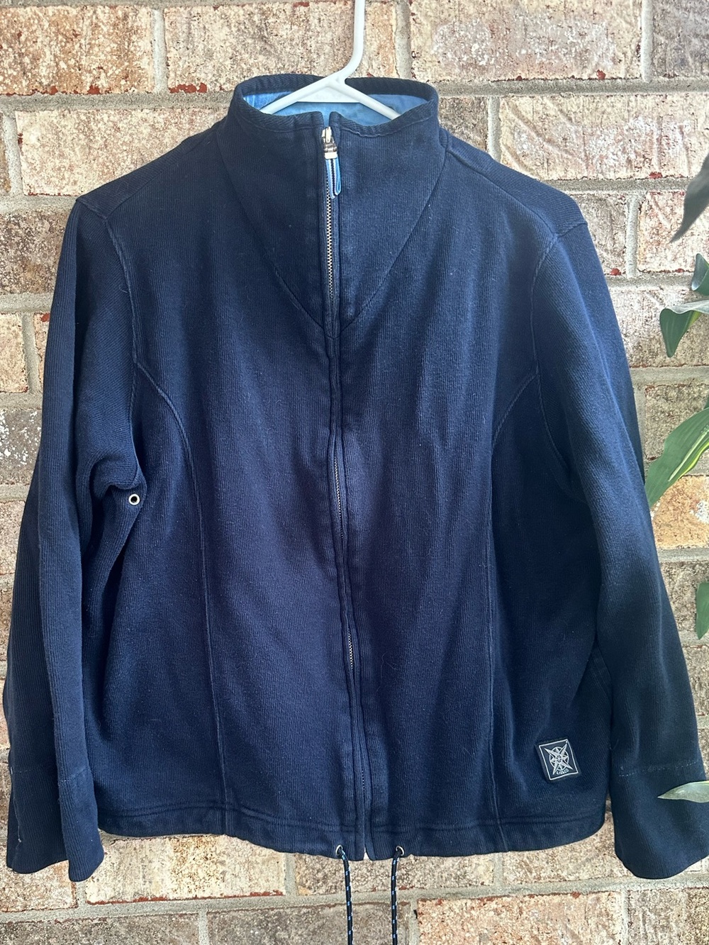 Vintage liz & co. Blue and Navy Cotton jacket
